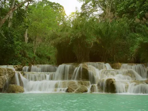 2-Day Mountain Biking & Trekking to Kuang Si Waterfall