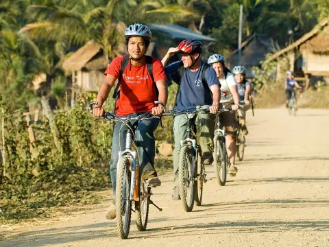 1-Day Mountain Biking On-Road  & Tad Sae Waterfall