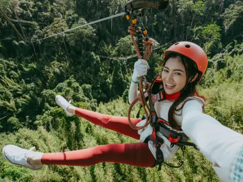 Package C | Conopy Walk > Photo Point > Zip Line > Tree Top at Nam Pien Yorlapa