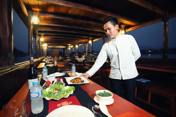 Dinner on board
